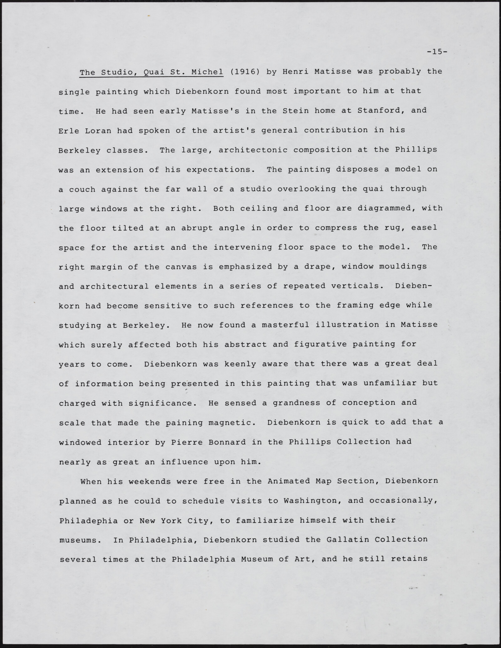 Gerald NORDLAND, essay draft, undated