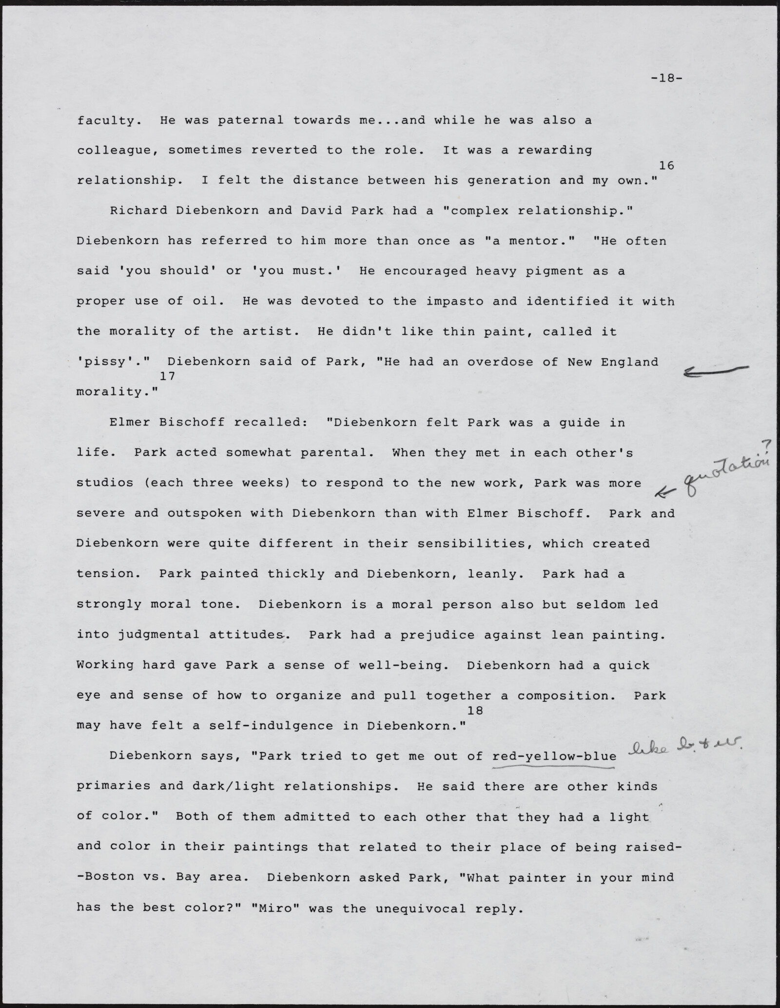 Gerald NORDLAND, essay draft, undated