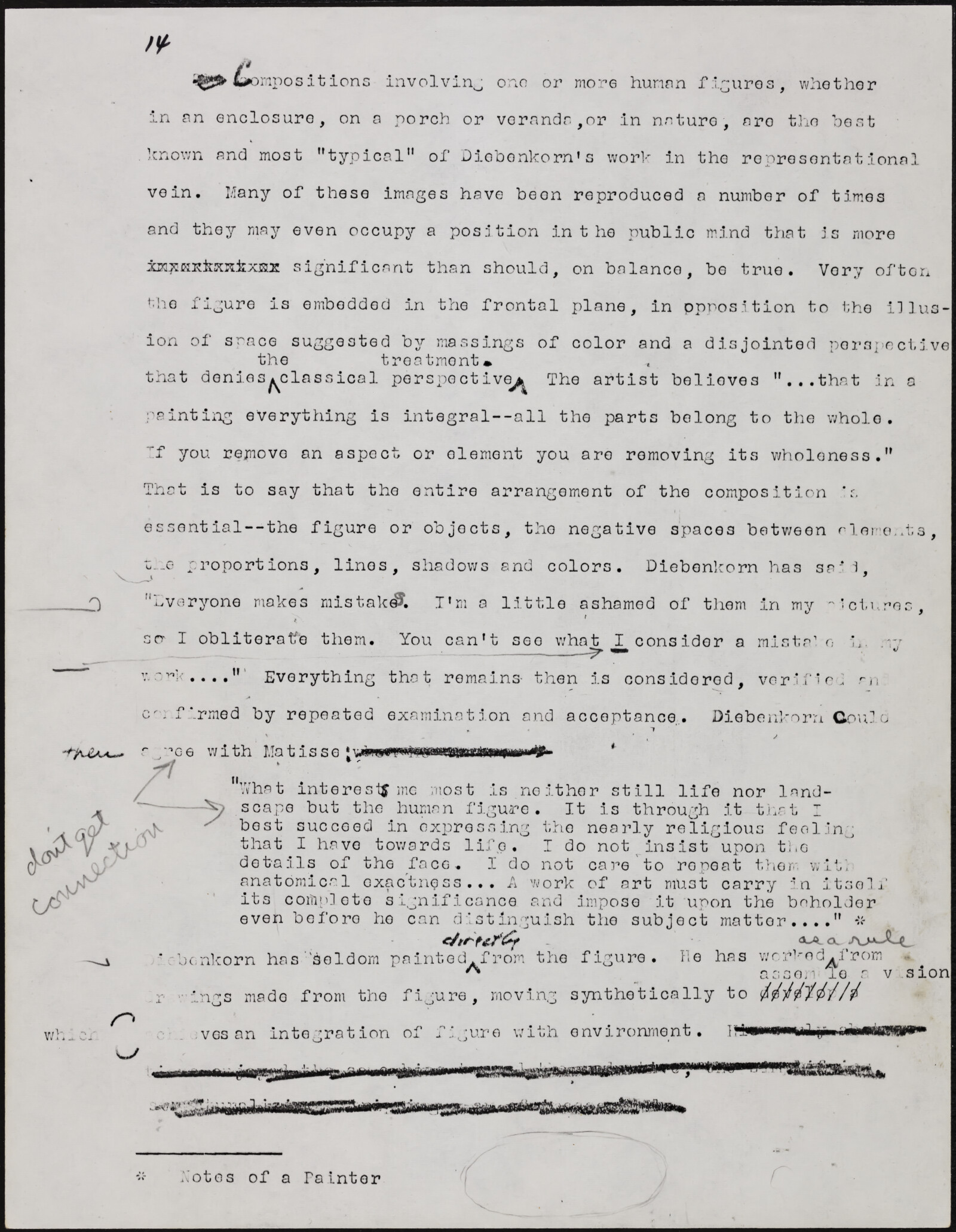 Gerald NORDLAND, essay draft, undated