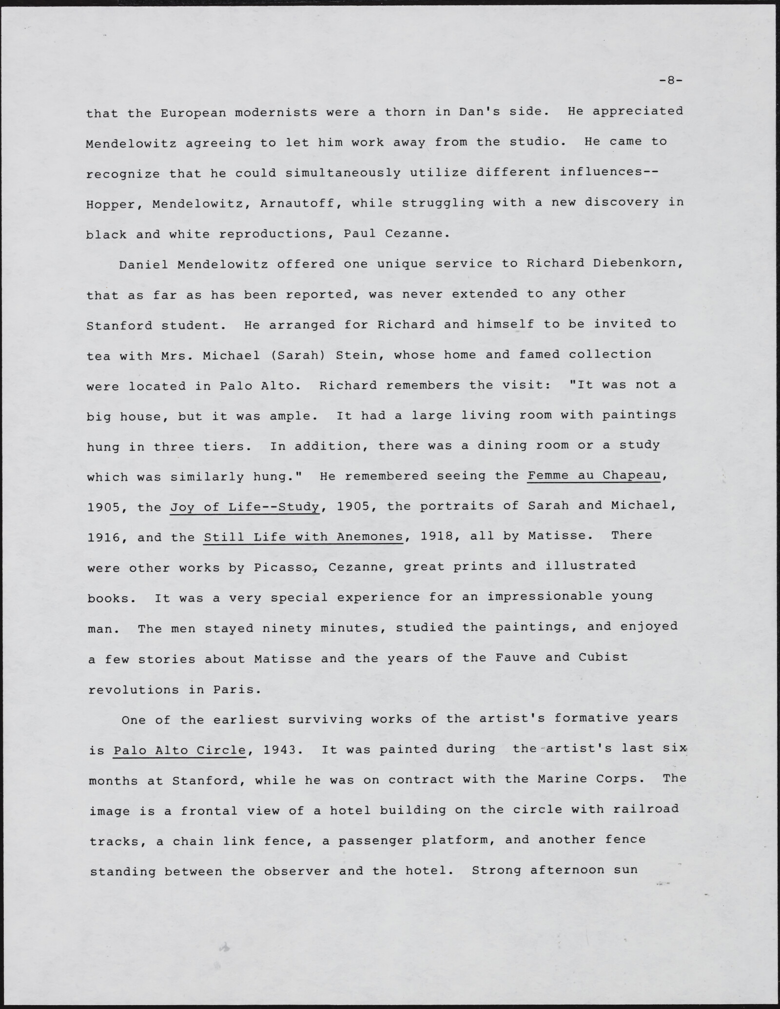 Gerald NORDLAND, essay draft, undated