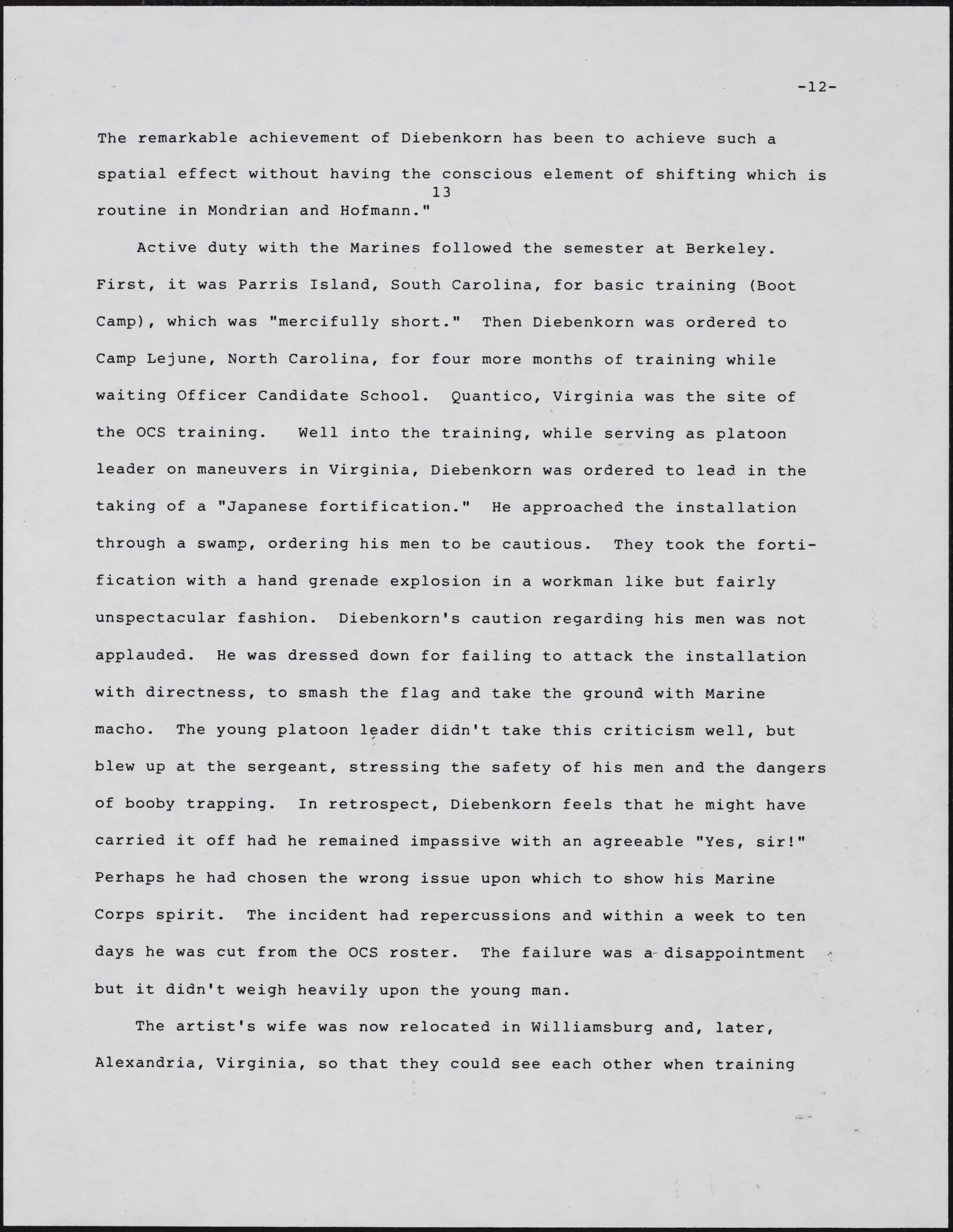 Gerald NORDLAND, essay draft, undated