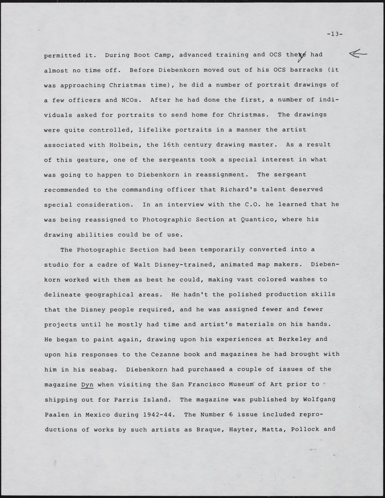 Gerald NORDLAND, essay draft, undated