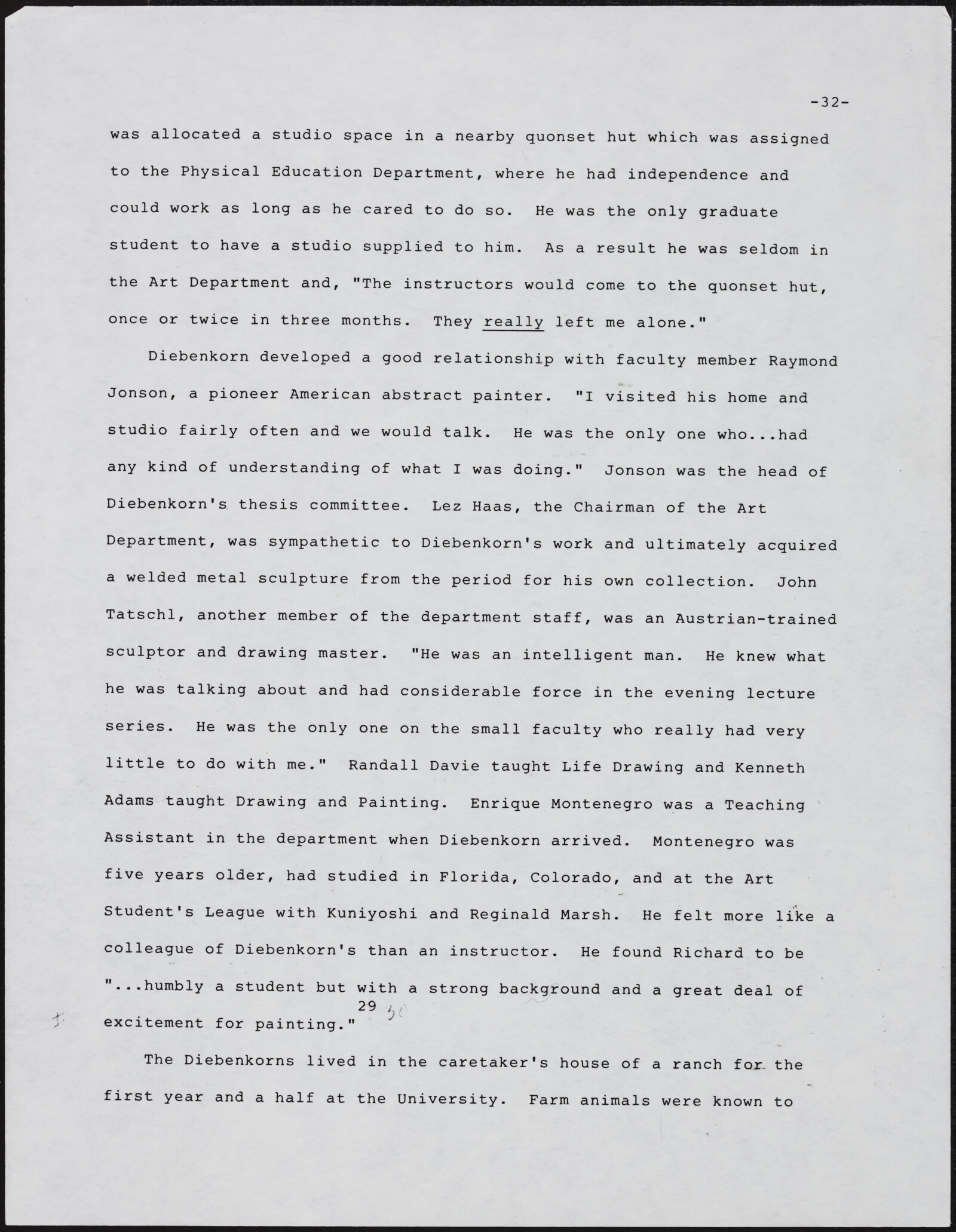 Gerald NORDLAND, essay draft, undated