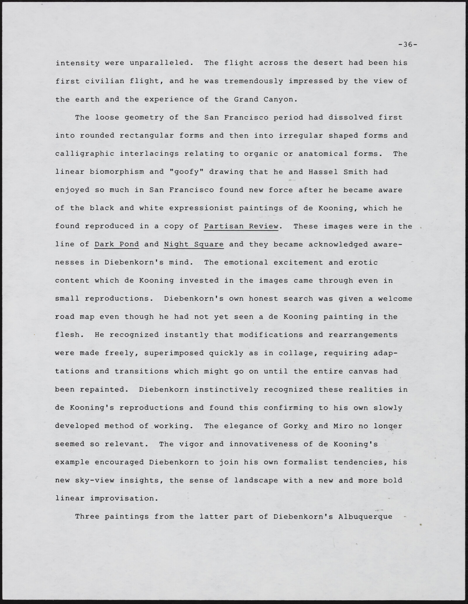 Gerald NORDLAND, essay draft, undated