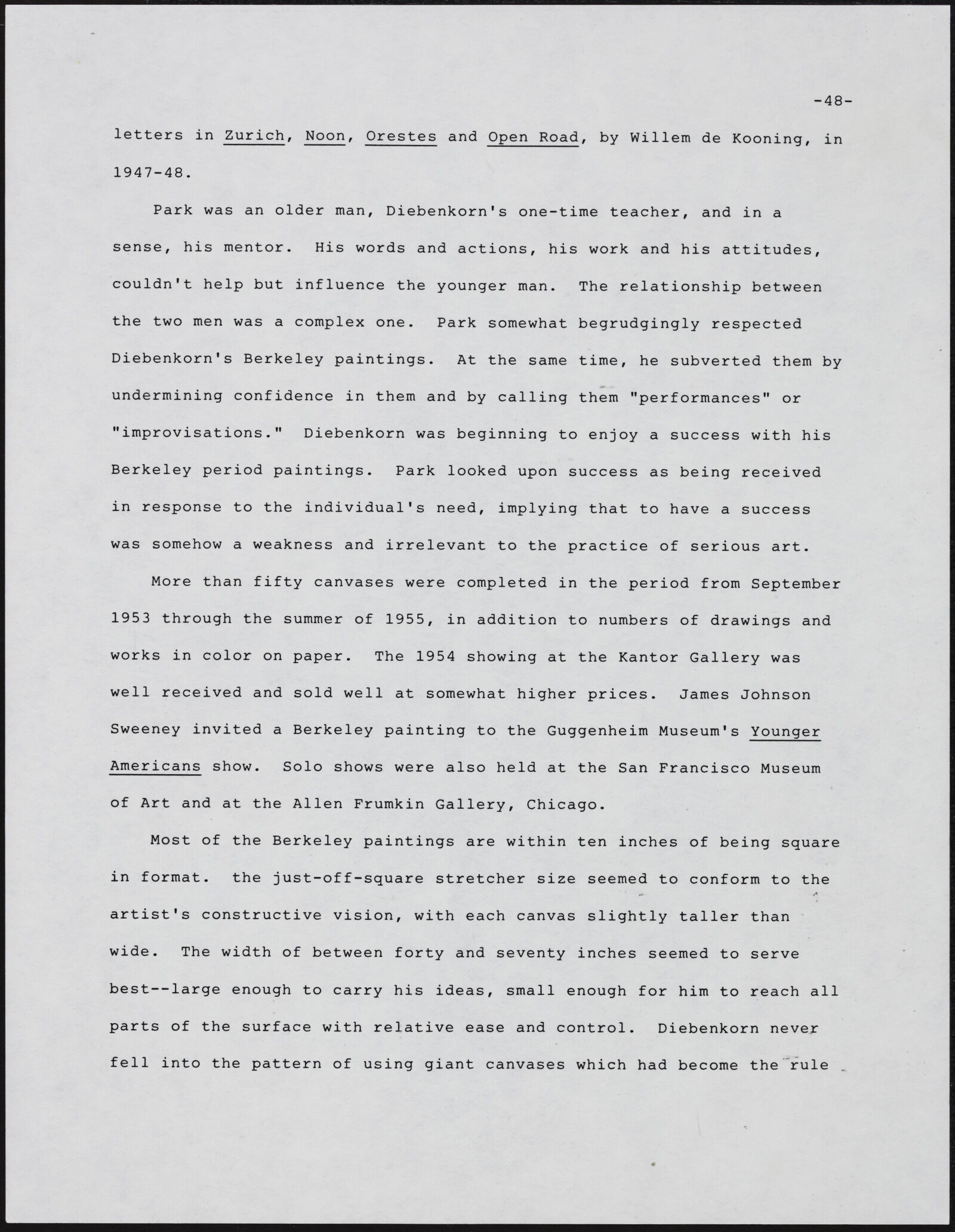 Gerald NORDLAND, essay draft, undated