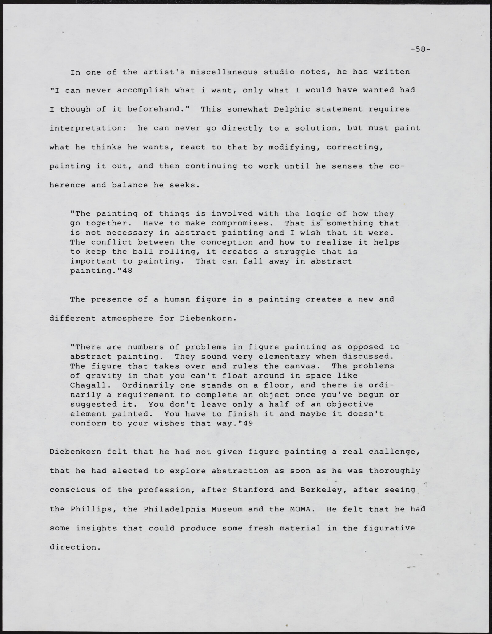 Gerald NORDLAND, essay draft, undated