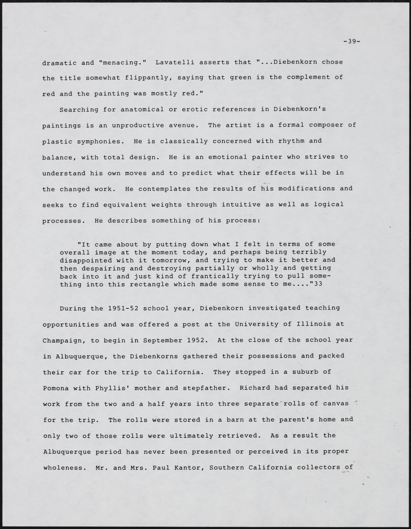 Gerald NORDLAND, essay draft, undated