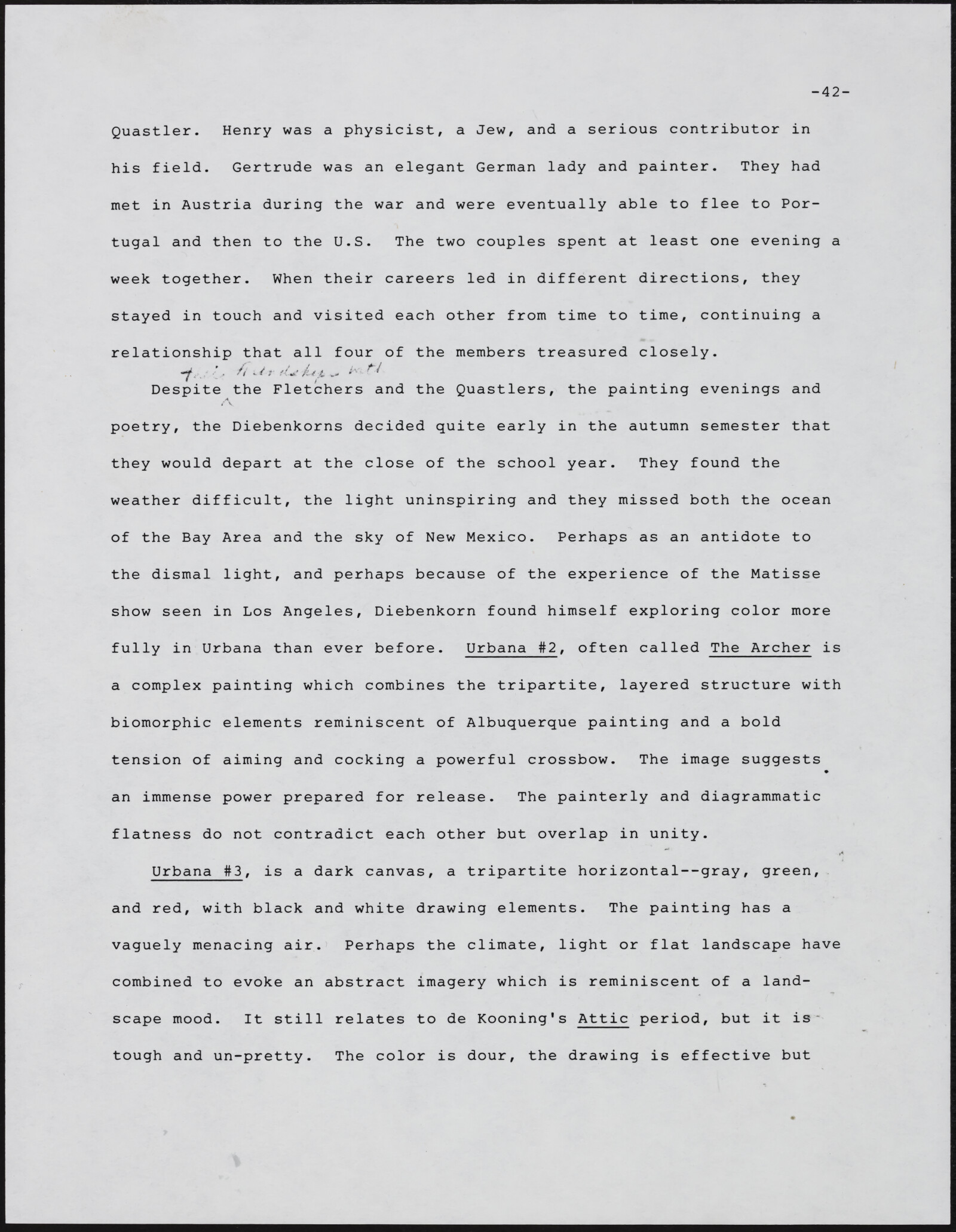 Gerald NORDLAND, essay draft, undated