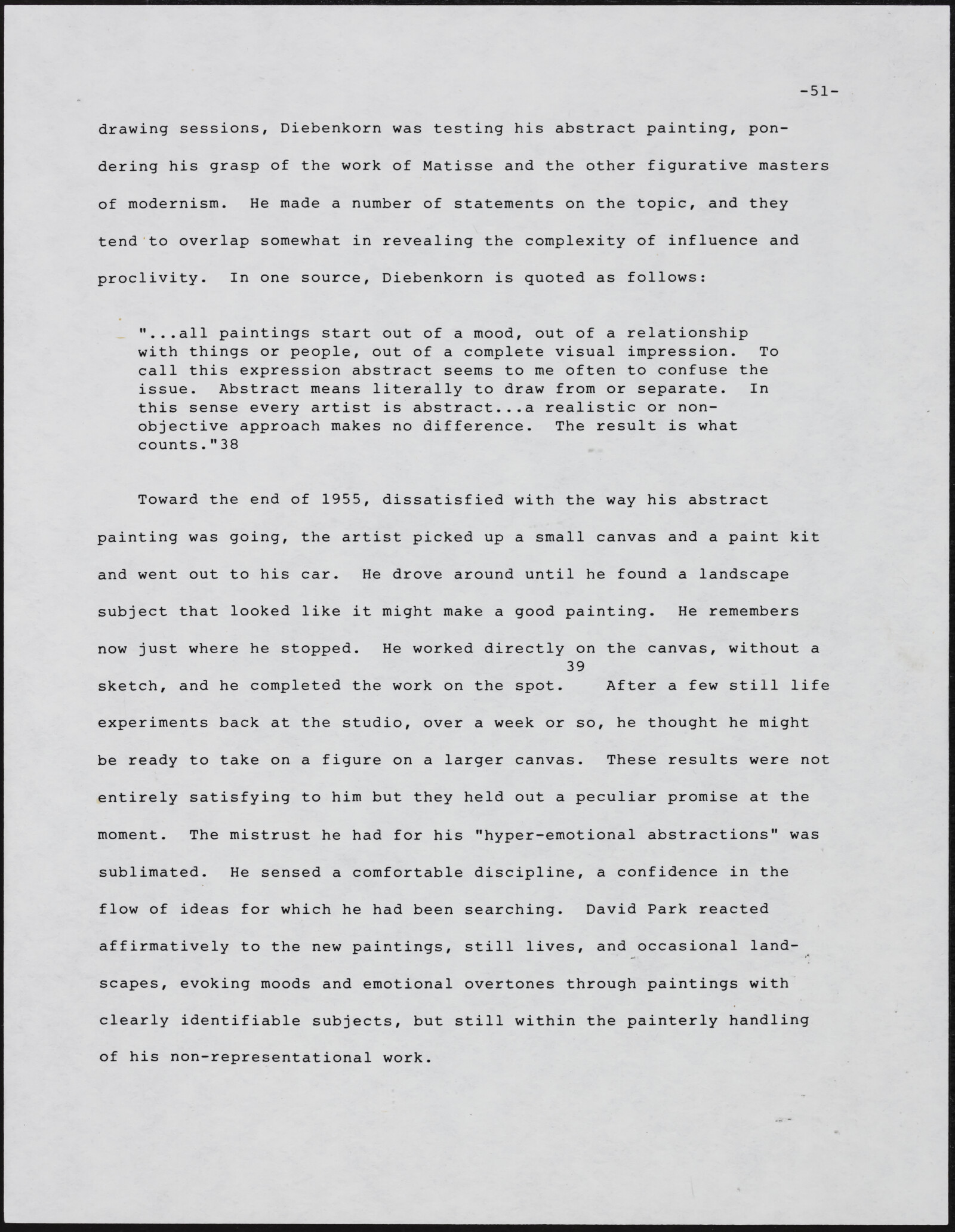 Gerald NORDLAND, essay draft, undated