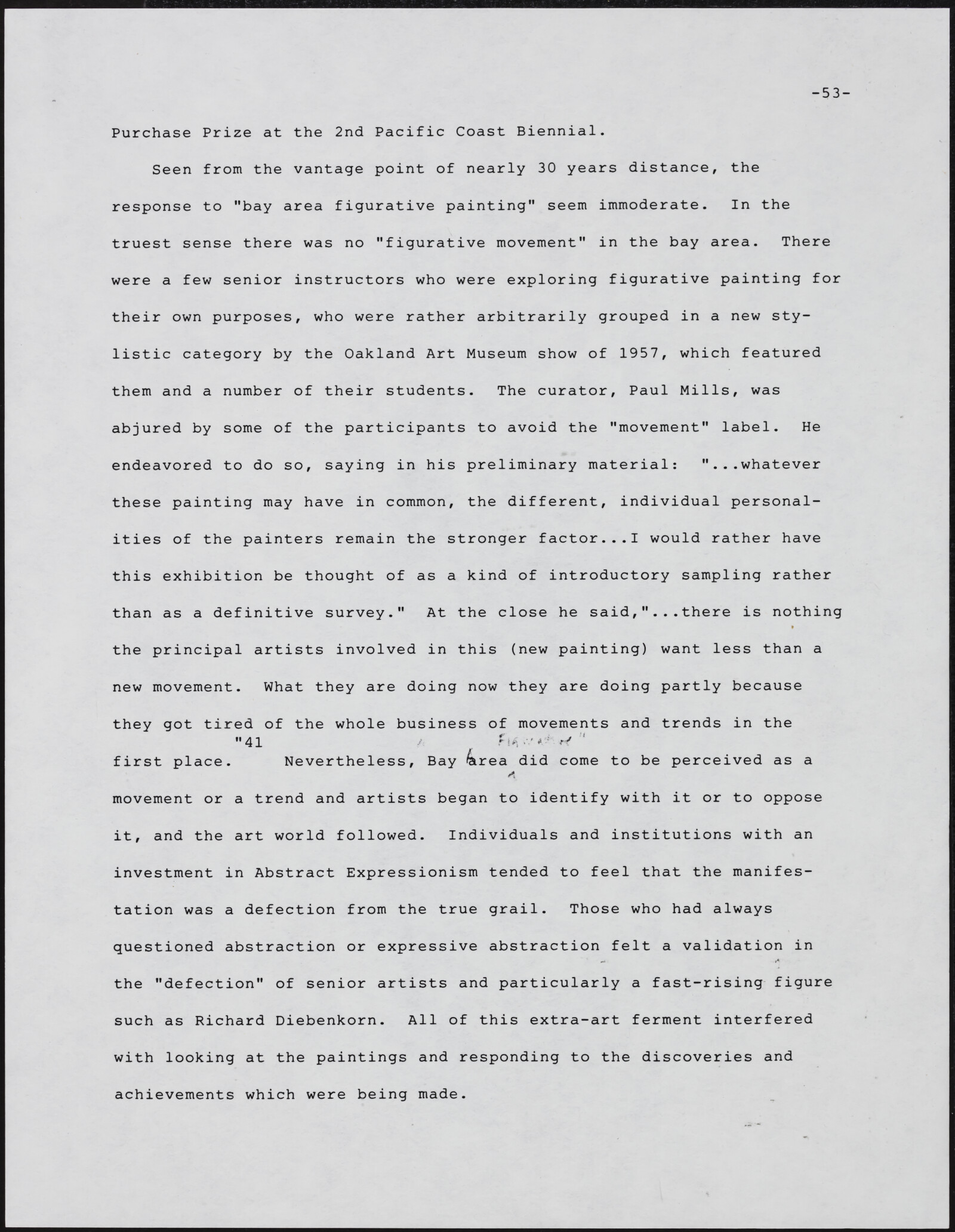 Gerald NORDLAND, essay draft, undated