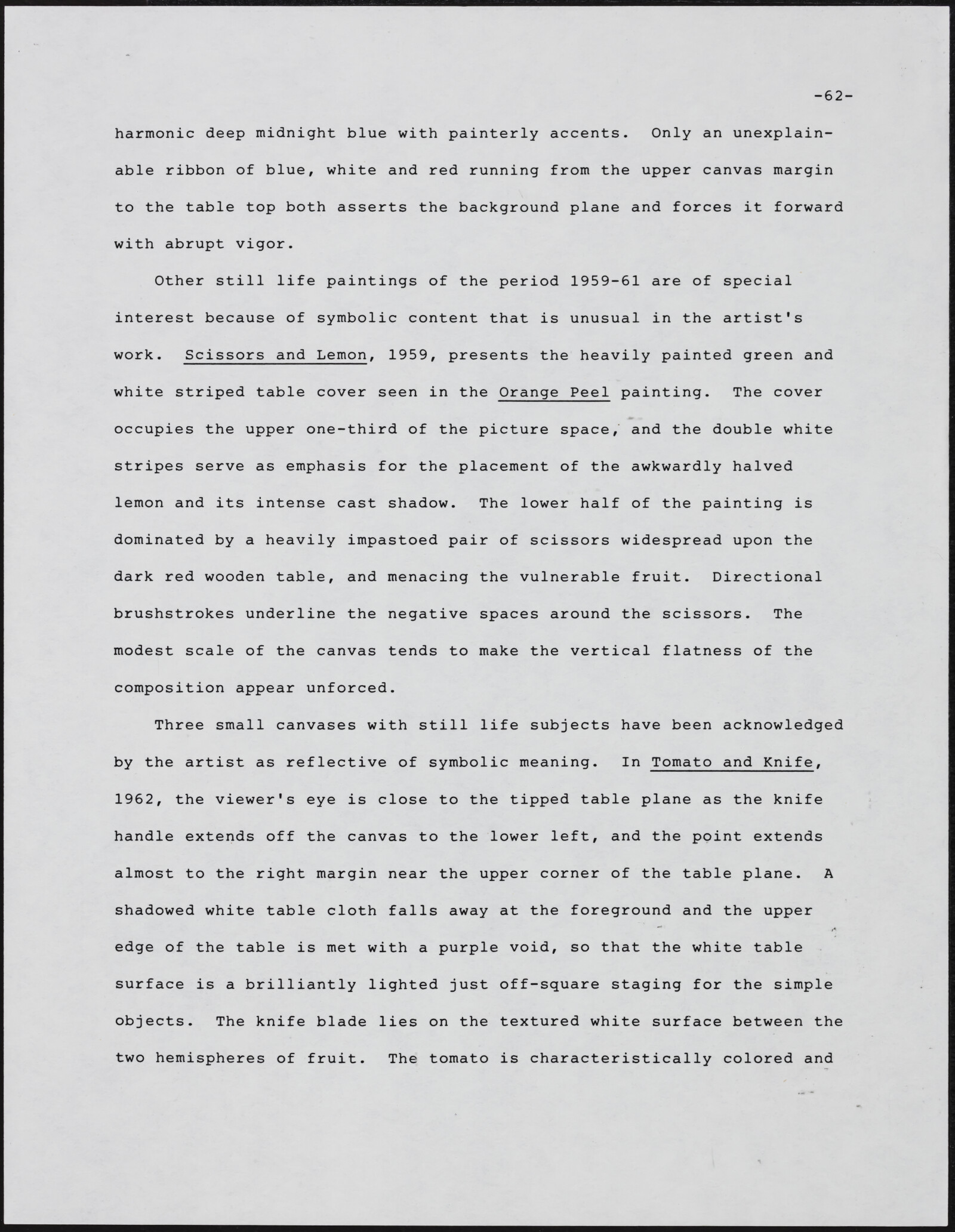 Gerald NORDLAND, essay draft, undated