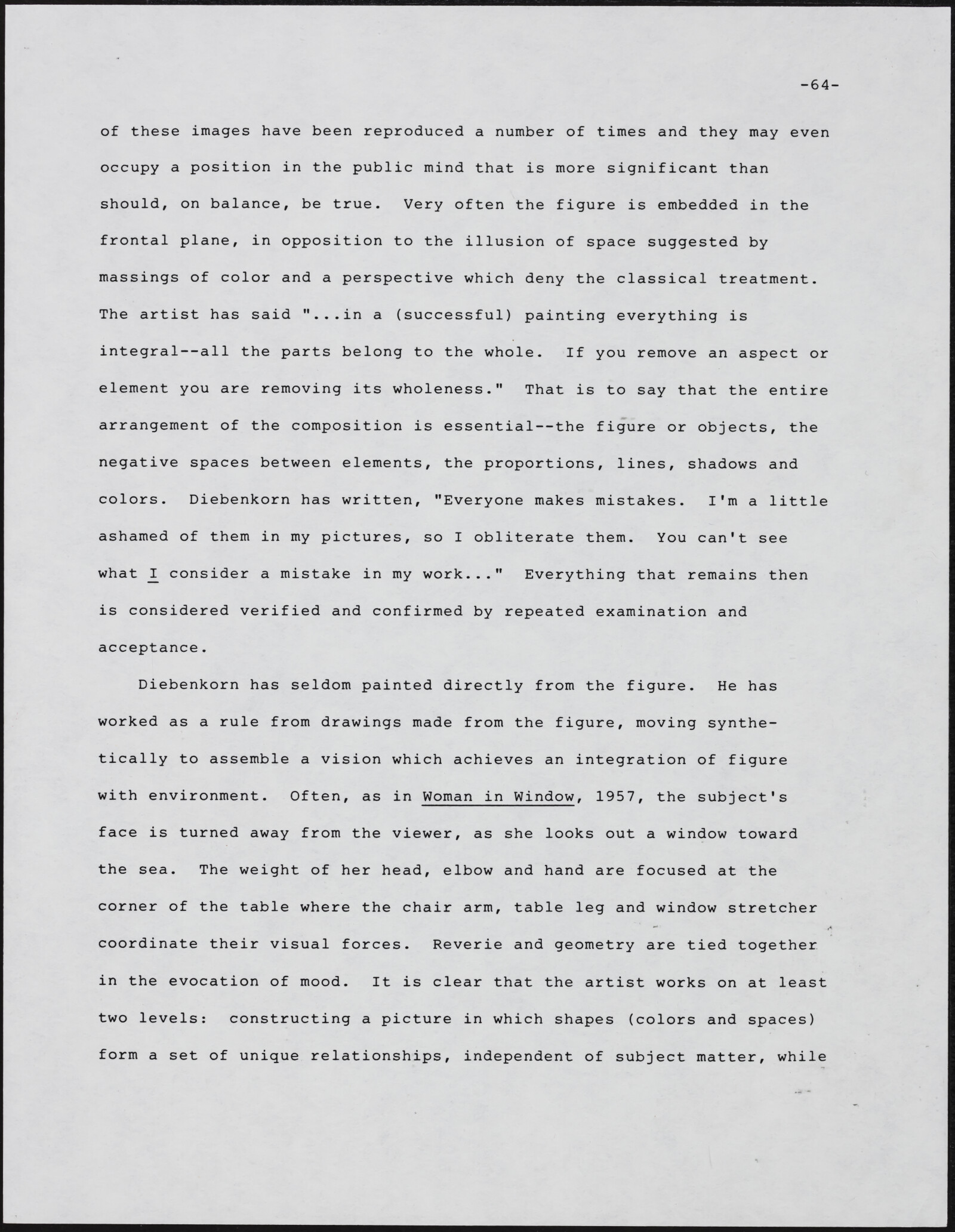 Gerald NORDLAND, essay draft, undated