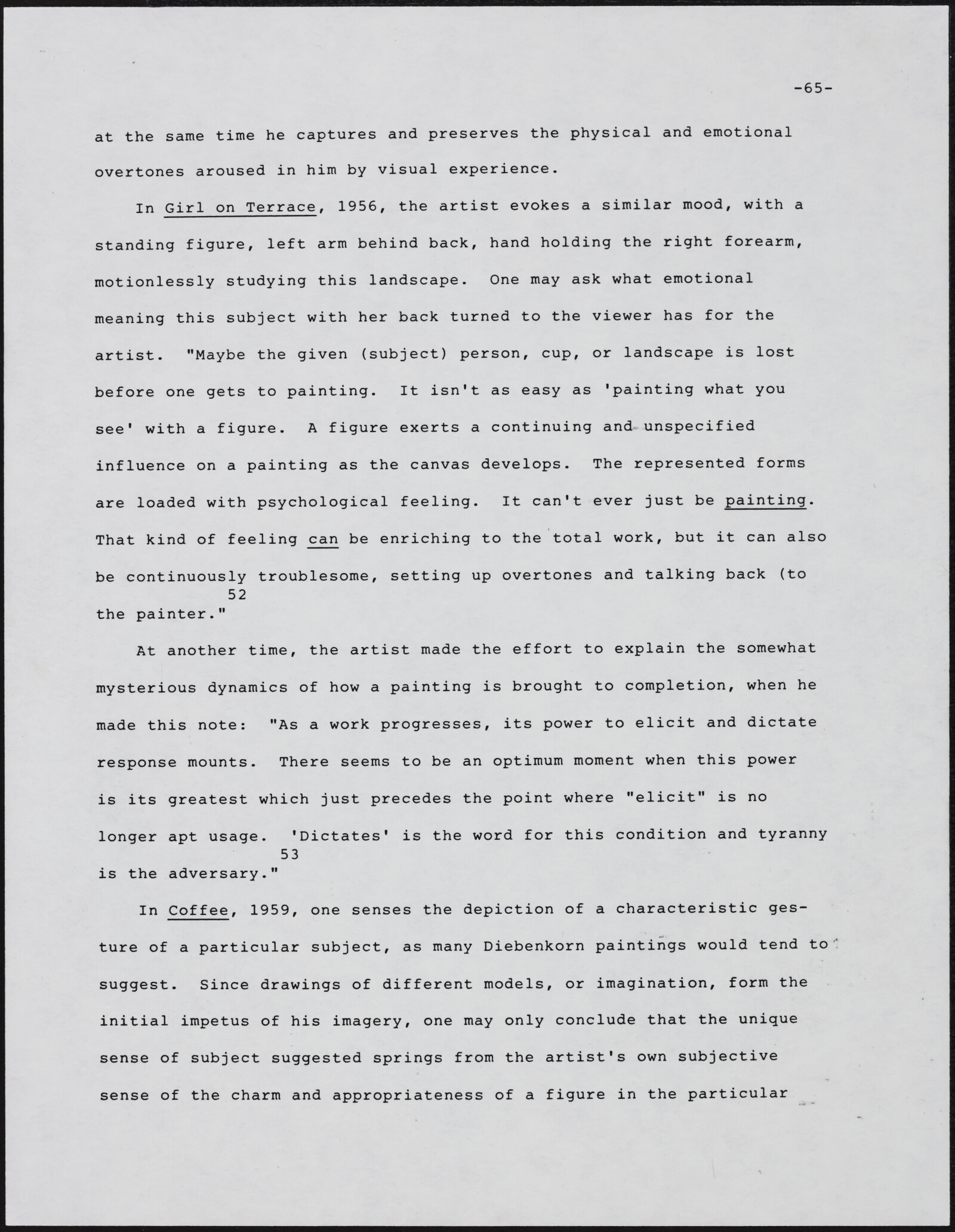 Gerald NORDLAND, essay draft, undated