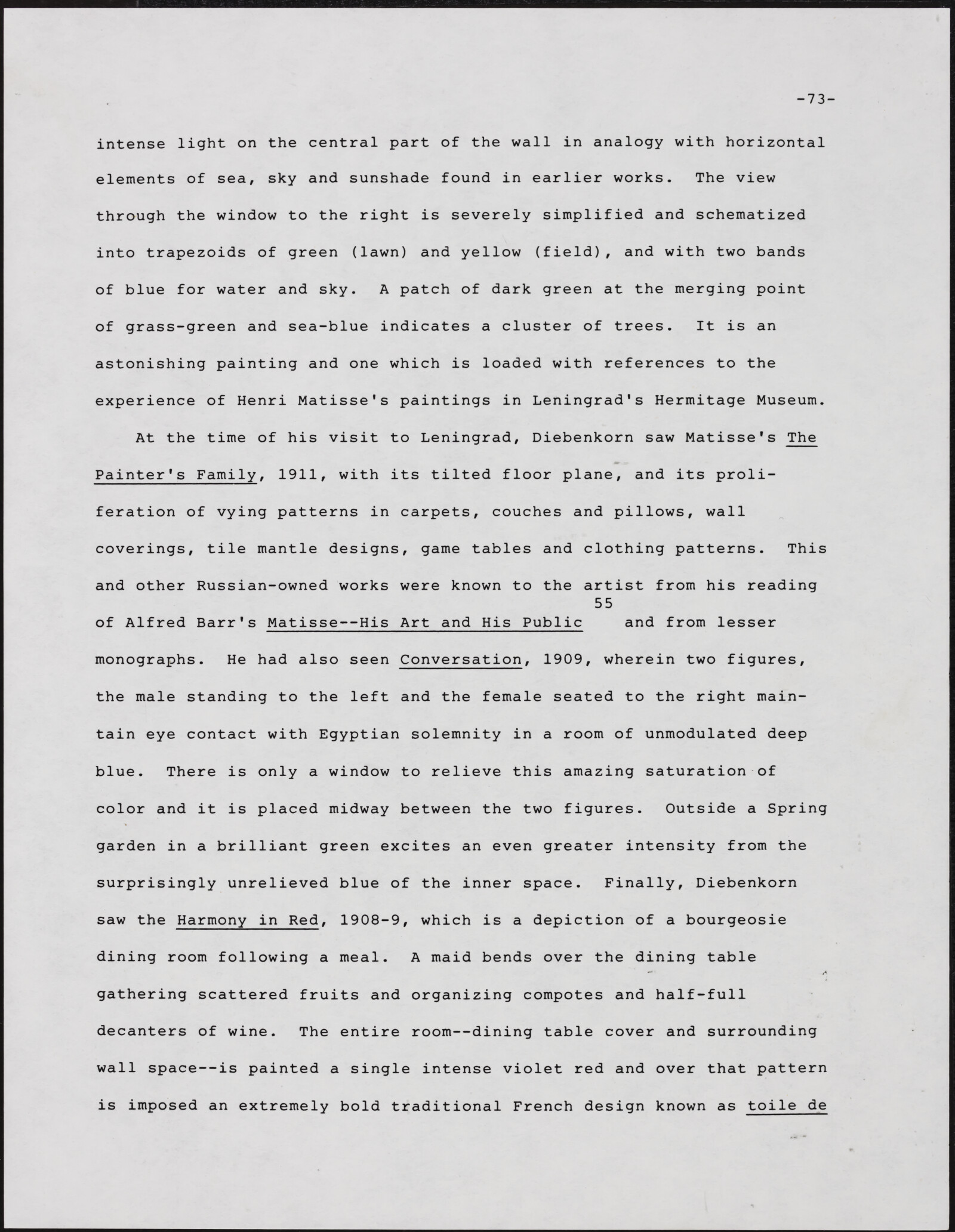 Gerald NORDLAND, essay draft, undated