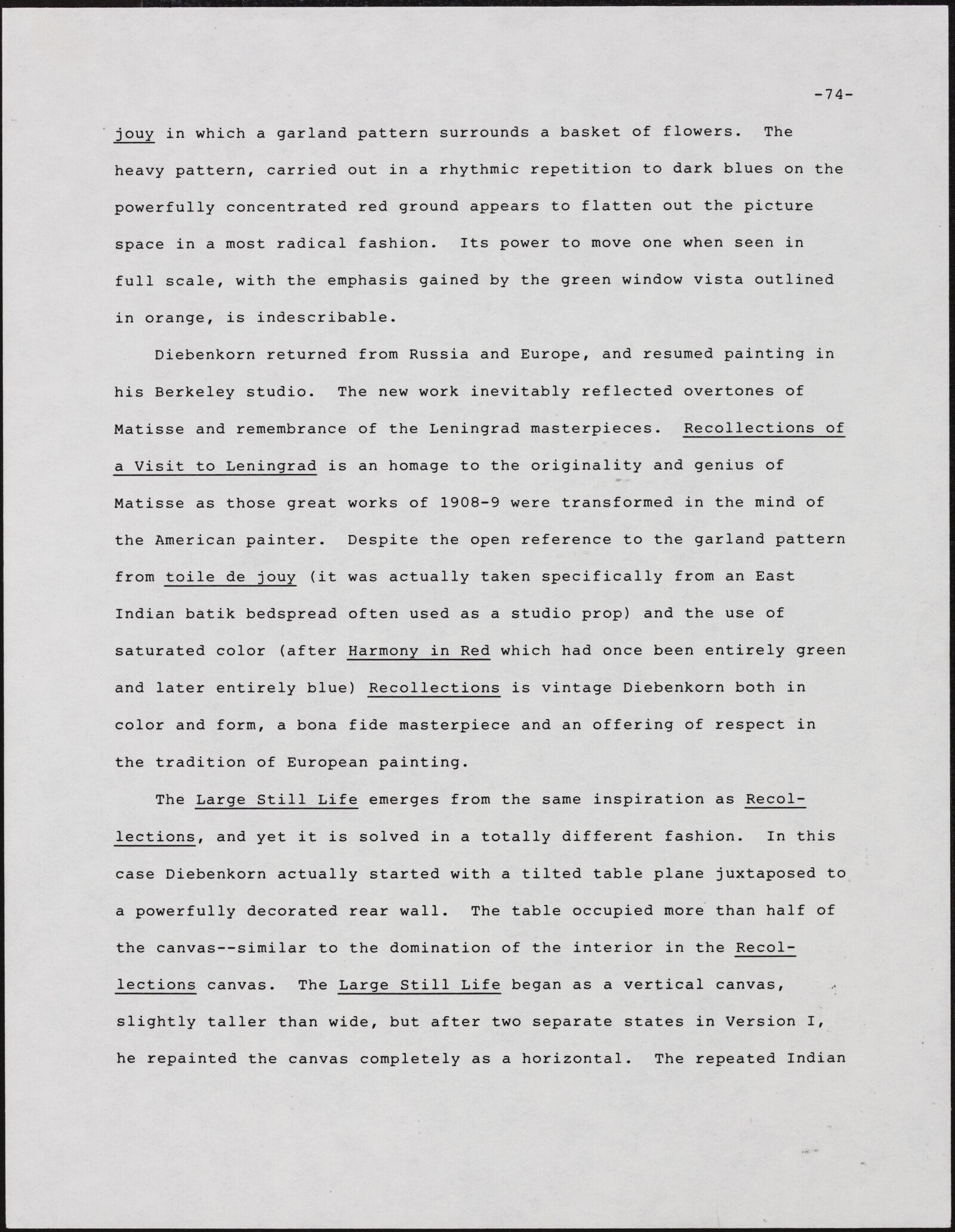 Gerald NORDLAND, essay draft, undated