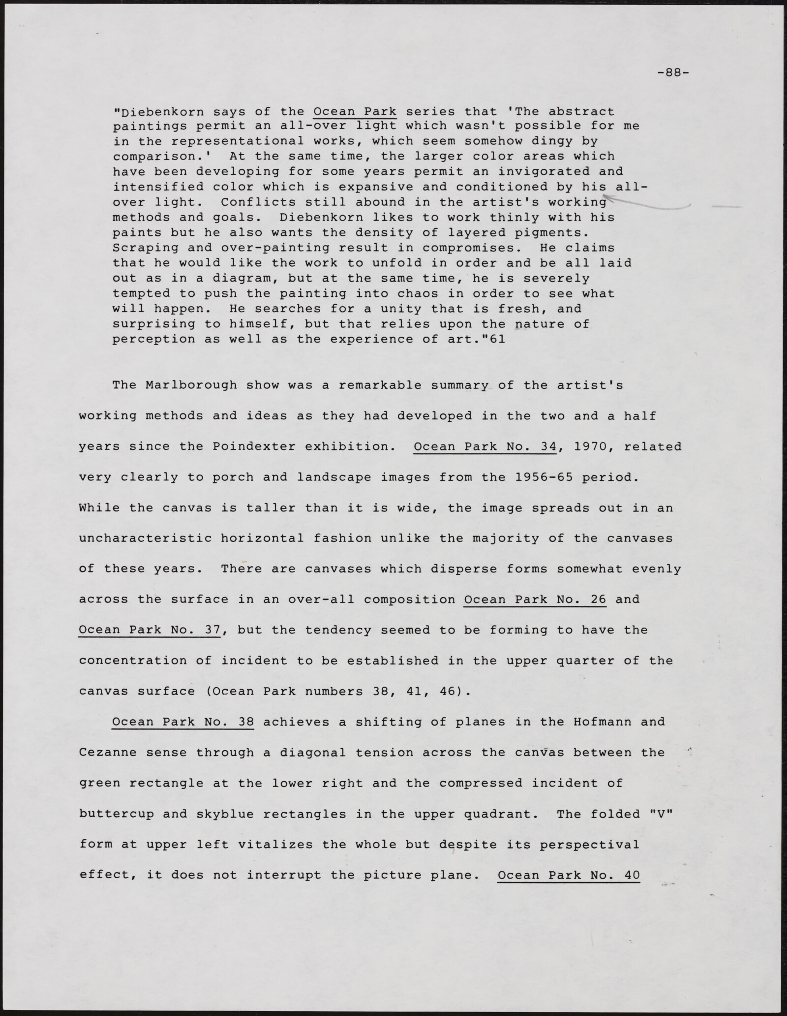 Gerald NORDLAND, essay draft, undated