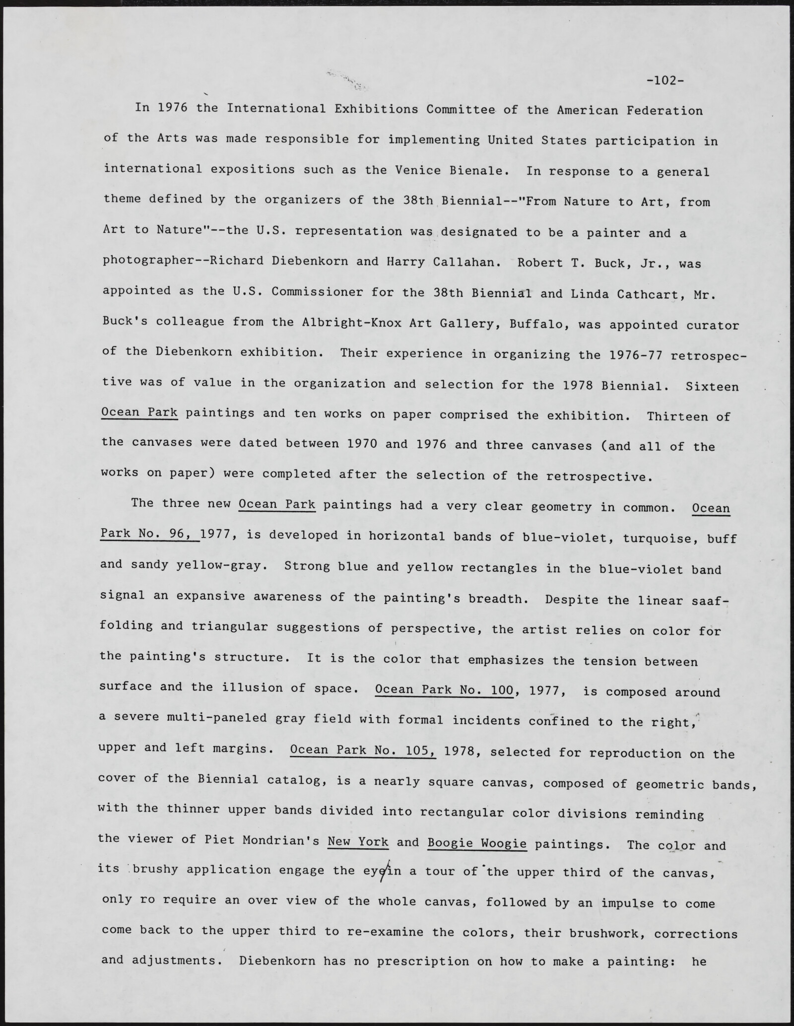 Gerald NORDLAND, essay draft, undated