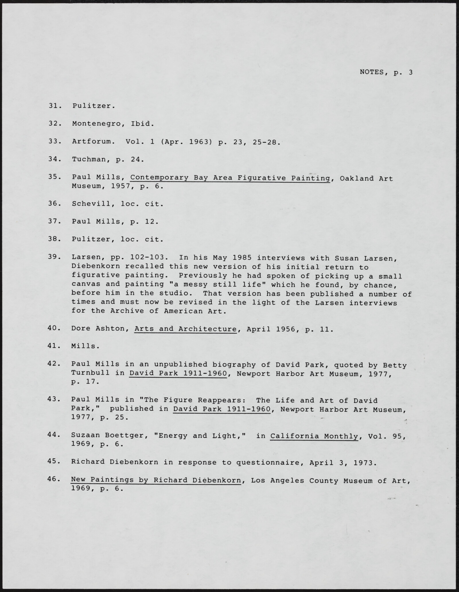 Gerald NORDLAND, essay draft, undated