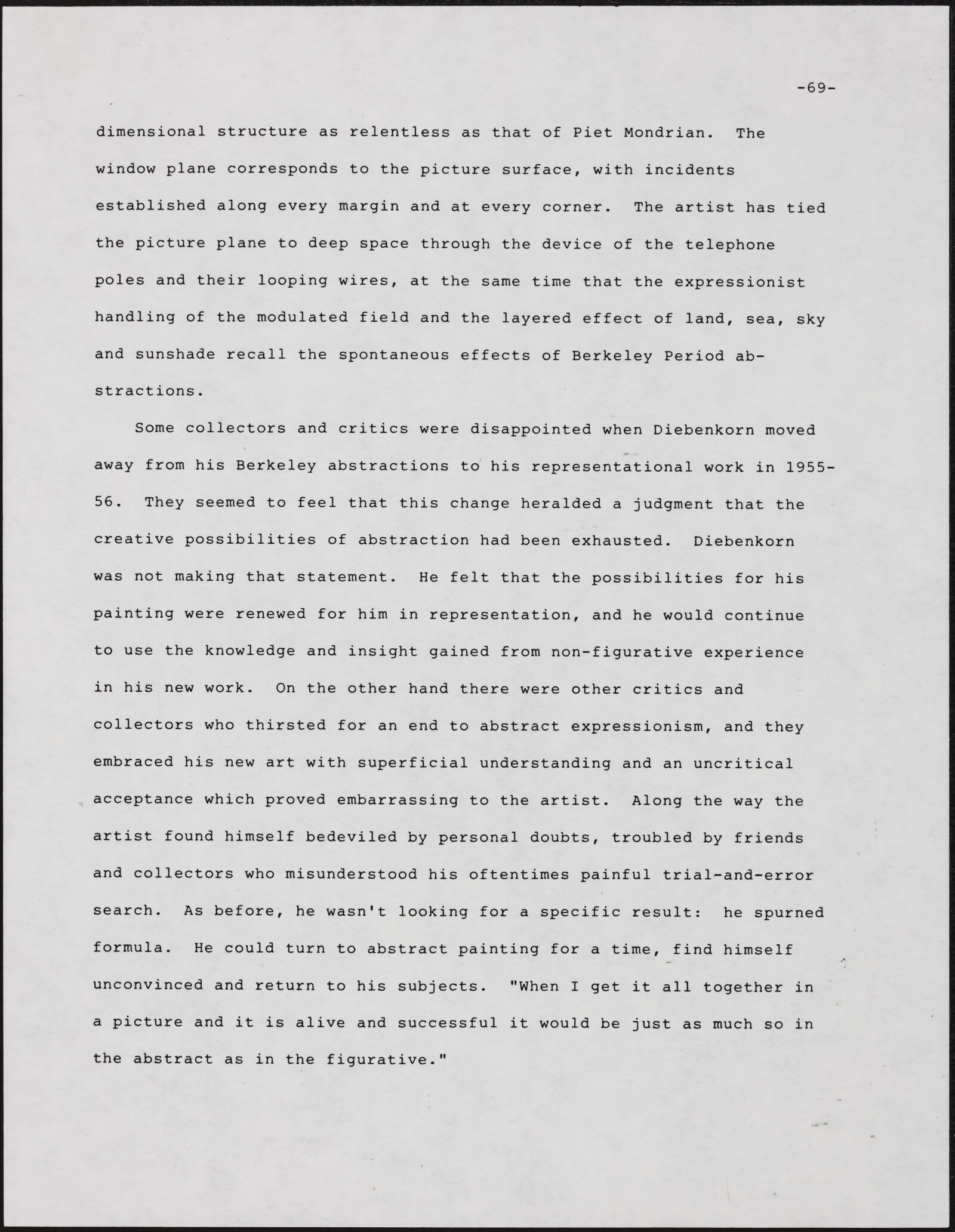 Gerald NORDLAND, essay draft, undated