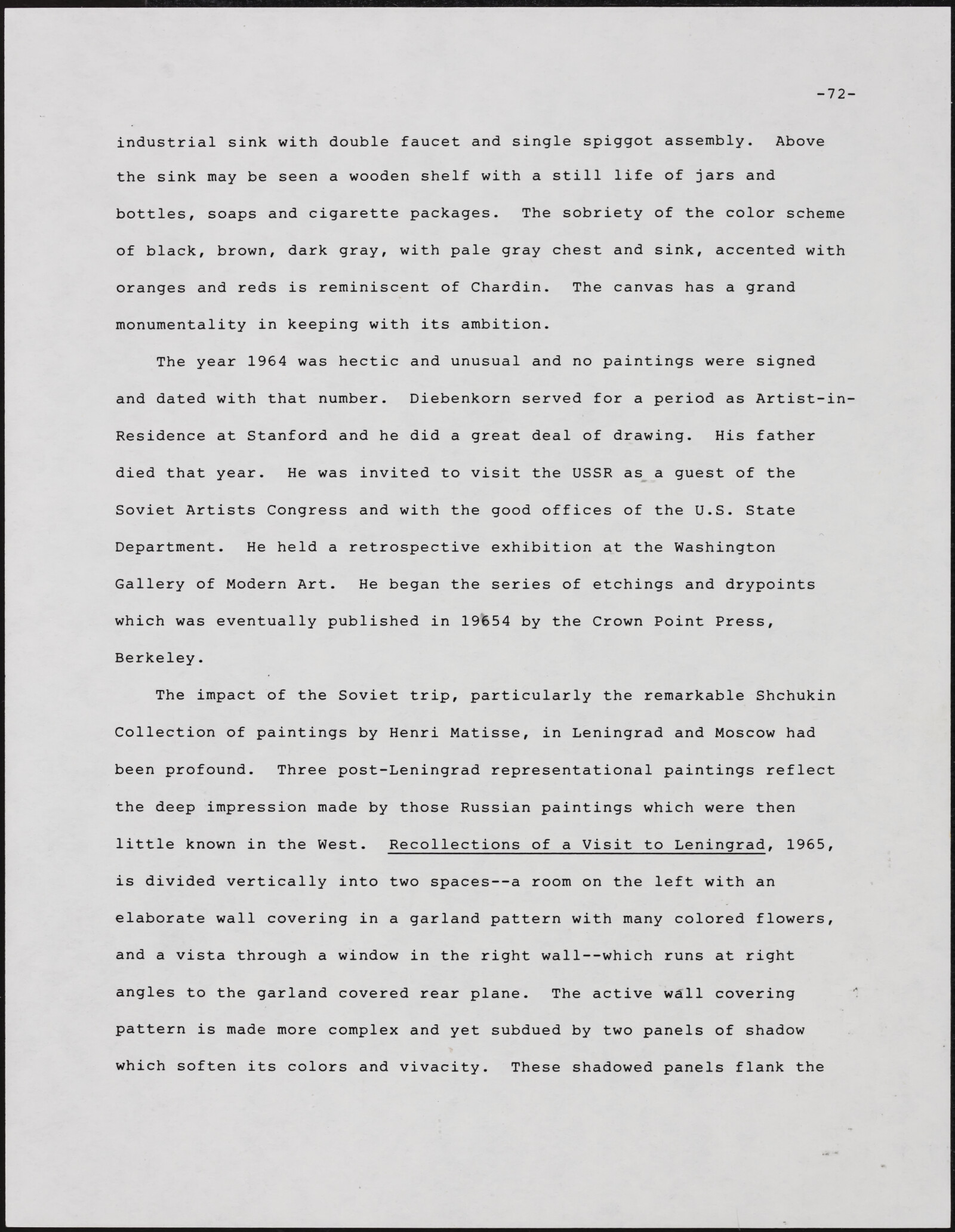 Gerald NORDLAND, essay draft, undated