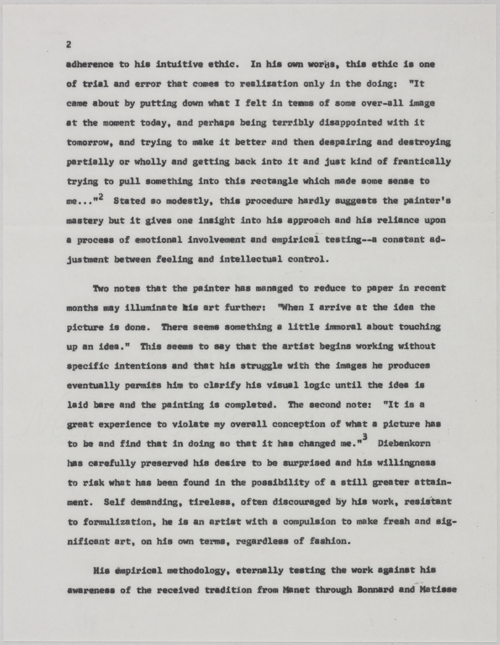 Gerald NORDLAND,  final essay for Marlborough essay and drafts, 1971