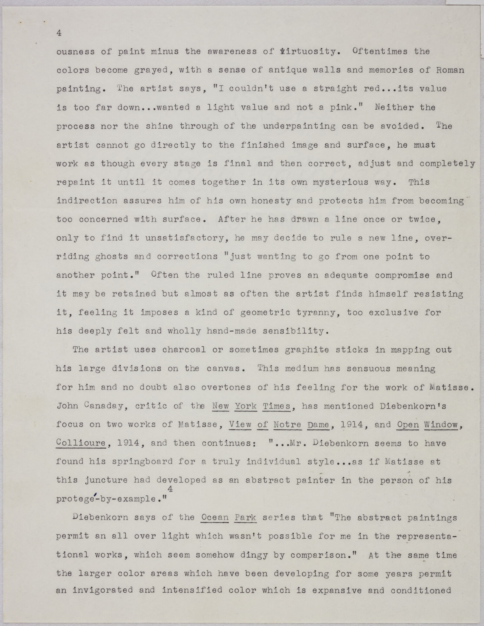 Gerald NORDLAND,  final essay for Marlborough essay and drafts, 1971