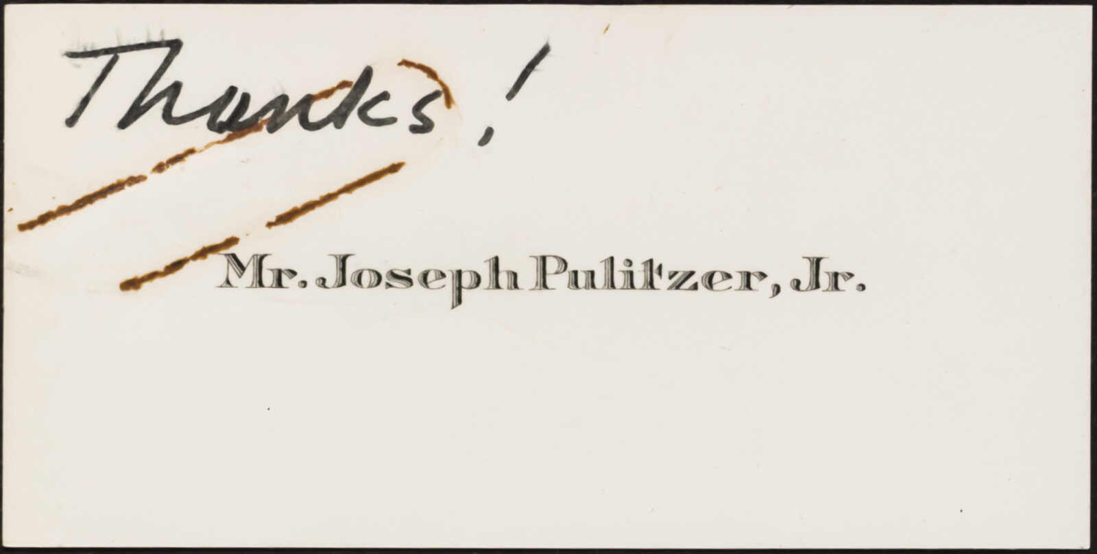 Joseph PULITZER, 1957