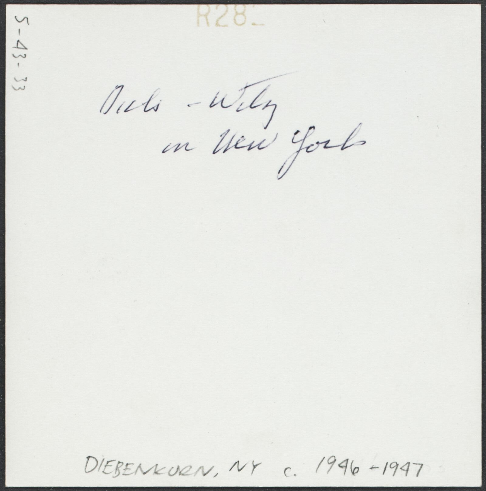 Richard and Phyllis Diebenkorn Family Photographs