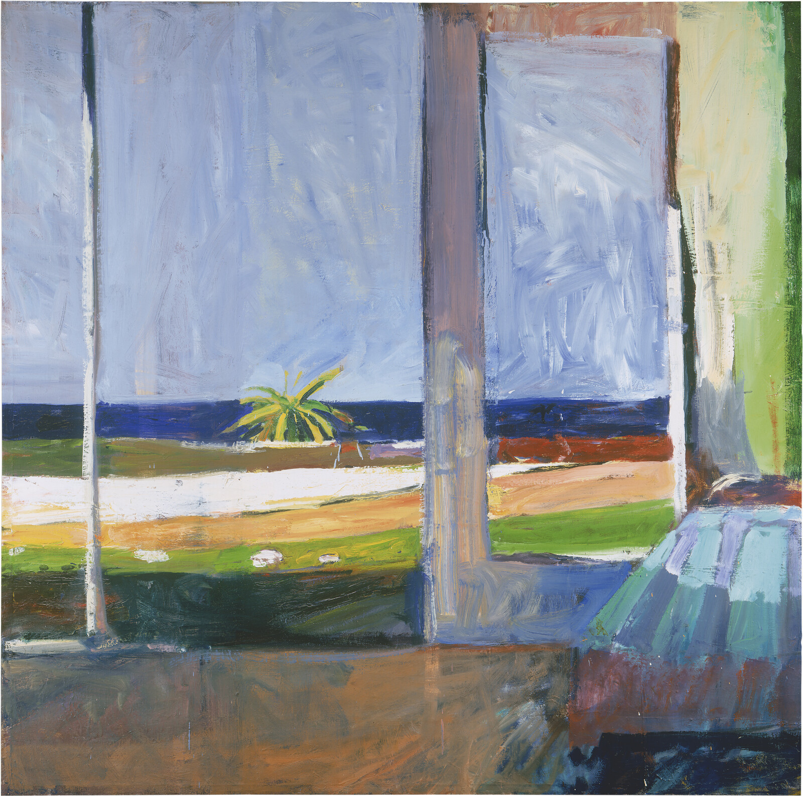 Untitled (View of the Ocean with Palm Tree)