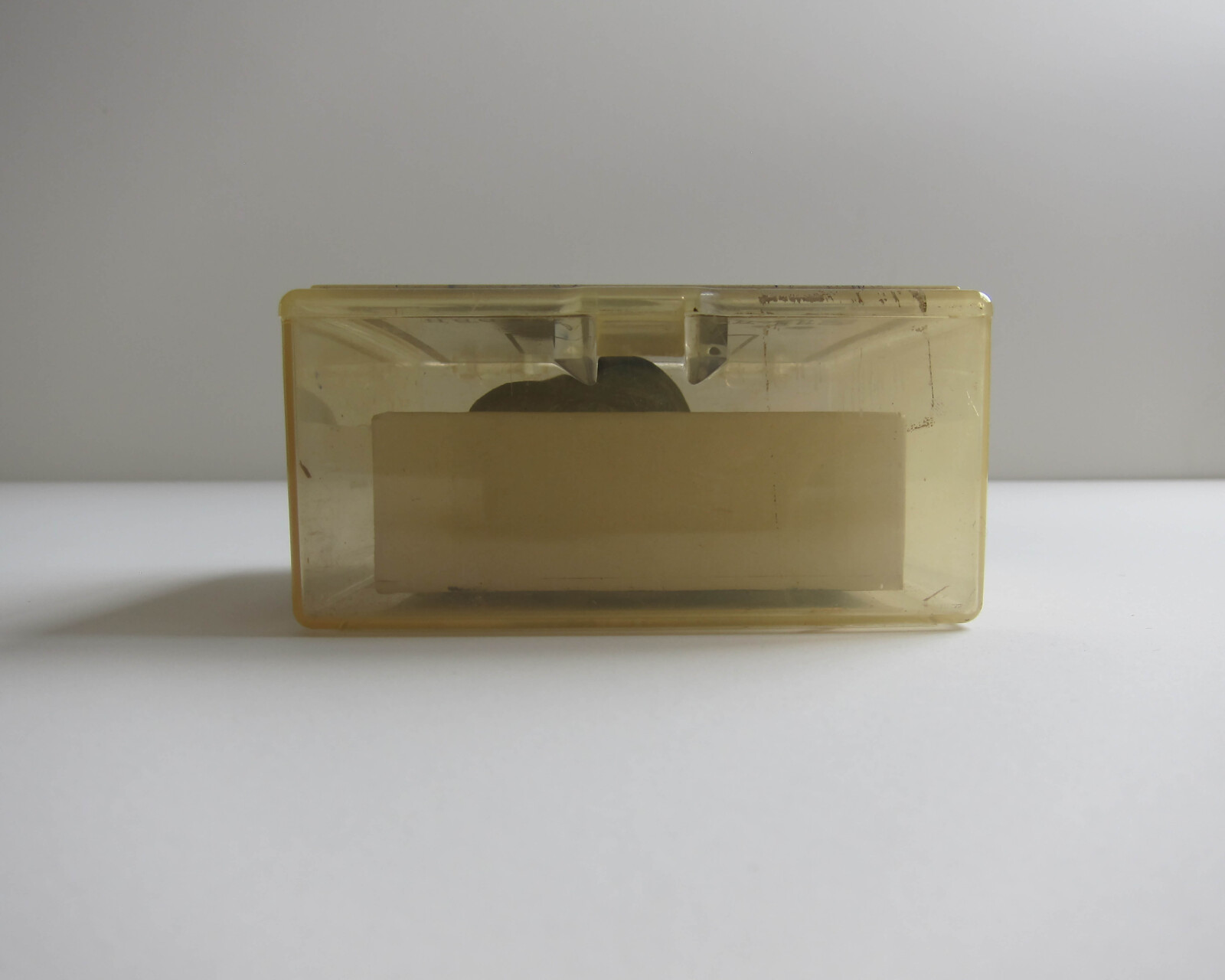 Studio Materials, Clear Plastic Box with Blue Lid