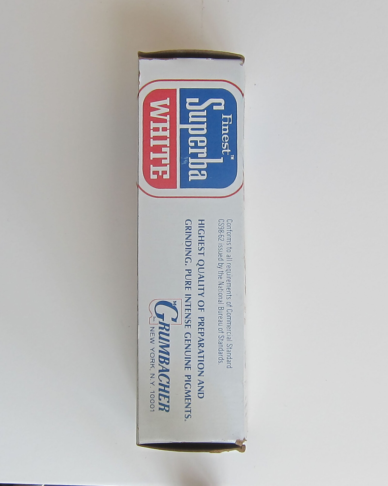 Studio Materials, Box of Grumbacher Superba White Oil Color