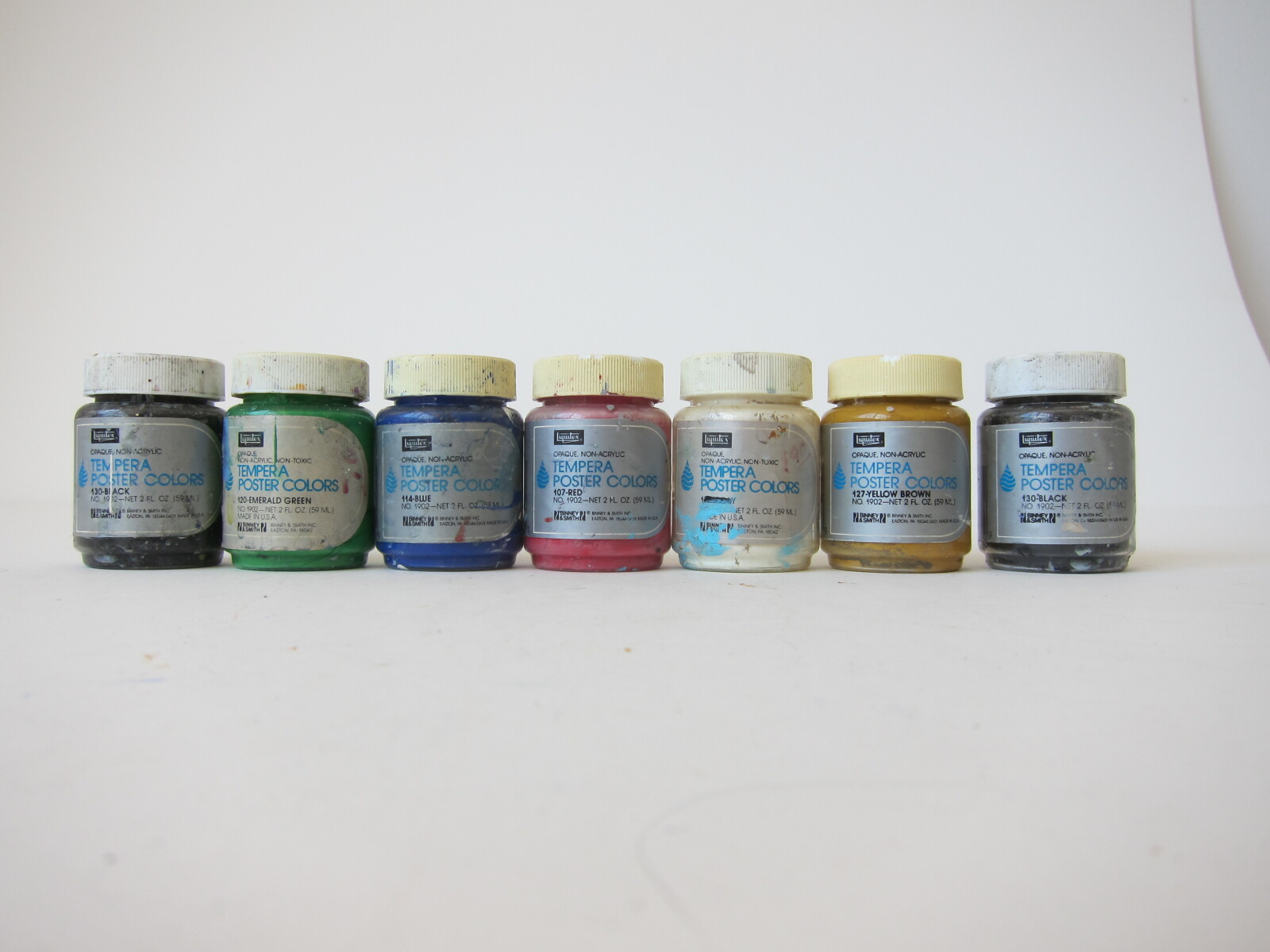 Studio Materials, tempera paint jars