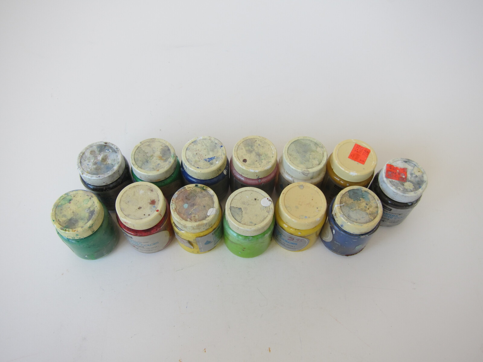 Studio Materials, tempera paint jars