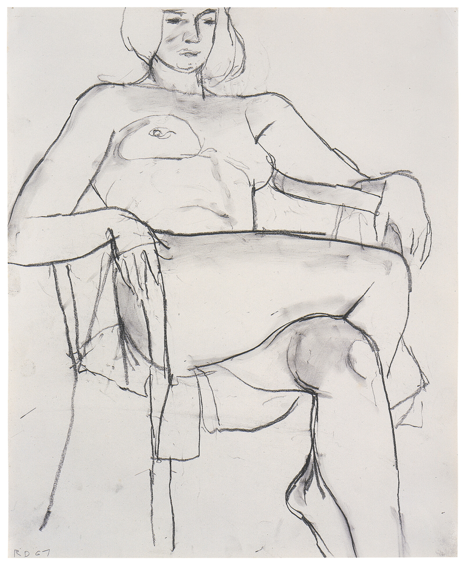 Untitled (Seated Nude)